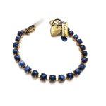 Bracelet By Mariana Woman Beautiful Round Blue Sodalite Minerals-EG