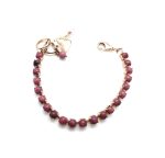 Bracelet By Mariana Woman Beautiful Rhodonite Round Mineral-RG - Image 2
