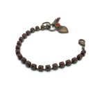Bracelet By Mariana Woman Beautiful Round Red Obsidian Mineral - Image 2
