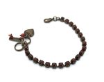 Bracelet By Mariana Woman Beautiful Round Red Obsidian Mineral - Image 3