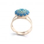 Ring By Mariana Woman Turquoise, Blue and Aqua Swarovski Crystals - Image 3
