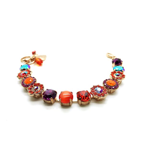 Mariana Bracelet Orange & Fuchsia Austrian Crystals Lady Marmalade Songbook Coll.