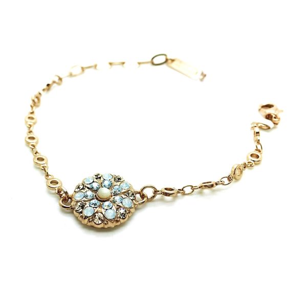 Mariana Bracelet Guardian Angel White,Clear & Light Brown Austrian Crystals Kalahari Africa Coll.