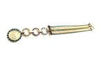 Bracelet By Mariana Woman Coin Design Green and Purple Swarovski Crystals - Image 2