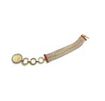 Mariana Bracelet  Red &  Violet Crystal Coin Design Gaea Odyssey Coll. - Image 2