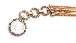 Mariana Bracelet Opal & Ocean Blue Austrian Crystals Coin Design Rhapsode Odyssey Coll. - Image 2