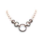 Necklace By Mariana Zanzibar Africa Coll. Circles Of Turquoise Swarovski Crystals - Image 2