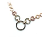 Mariana Necklace Pink, Aqua & Black Round Circle Shape Austrian Crystals Madagascar Africa Coll. - Image 3