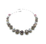 Necklace By Mariana Woman Pink, Peach Rose and Purple Swarovski Crystals - Image 2