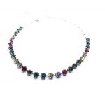 Necklace By Mariana Odyssey Gaea Coll. Purple & Blue Austrian Crystals