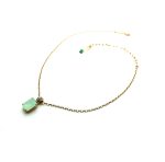 Mariana Pendant Necklace Pacific Turquoise & Green Austrian Crystals Athena Caribbean Life Coll. - Image 3