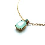 Mariana Pendant Necklace Pacific Turquoise & Green Austrian Crystals Athena Caribbean Life Coll. - Image 2