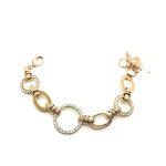 Bracelet By Mariana Woman Rings Shape Clear Swarovski Crystals