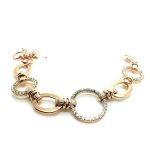 Bracelet By Mariana Woman Rings Shape Clear Swarovski Crystals - Image 2