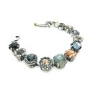 Mariana Bracelet Snowflake Stone with Peach & Black Diamond Austrian Crystals Luxury Nirvana Coll. - Image 3