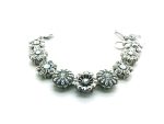 Bracelet By Mariana Woman Flower Clear and Aurora Boreal Swarovski Crystals - Image 2