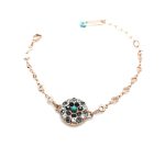 Mariana Bracelet Gray, Black, Clear & Turquoise Swarovski Crystal Guardian Angel Floral Zanzibar Africa Coll. - Image 2