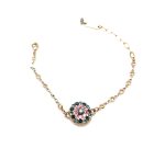 Mariana Bracelet Rose, Silver Night & Indian Sapphire Austrian Crystals Madagascar Africa Coll. - Image 2