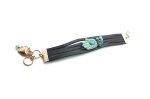 Mariana Bracelet Leather & Coral, Turquoise, Amethyst Austrian Crystals Hamsa Jennifer Icons Coll. - Image 2