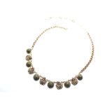 Necklace Pendant By Mariana Woman Amber, Green and Topaz Leaves Shape Swarovski Crystals-RG - Image 3