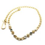 Mariana Necklace Opal, Black Diamond & Pearl Swarowski Crystals Casblanca Nostalgia Coll.