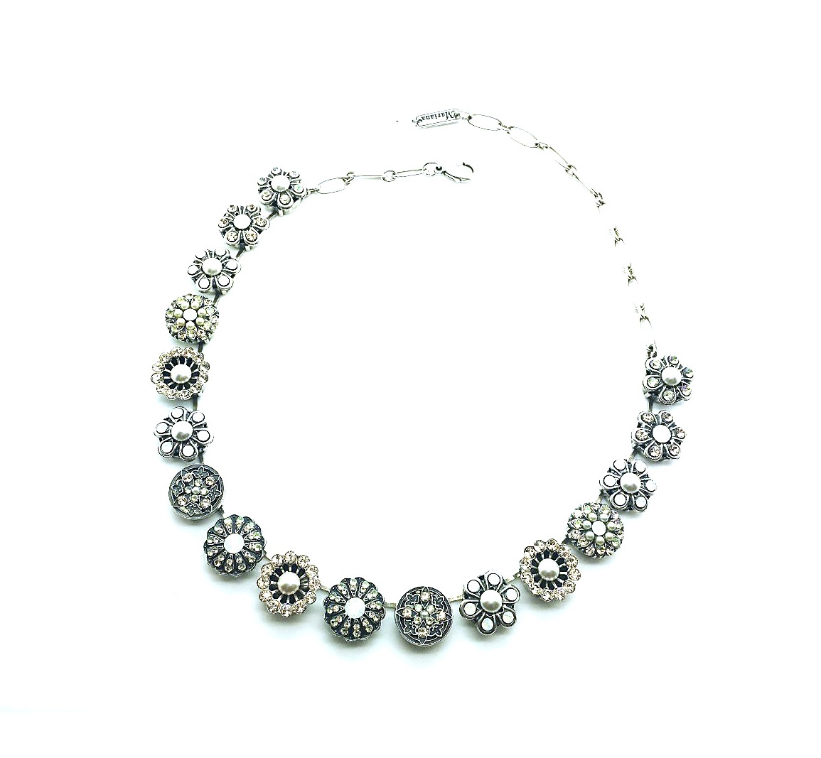 N-3138 2102 SP (2) Mariana Necklace Flower Shape Yellow,Lavendar & White Swarovski Crystals Tequila Sunrise SongBook Coll. - Image 1
