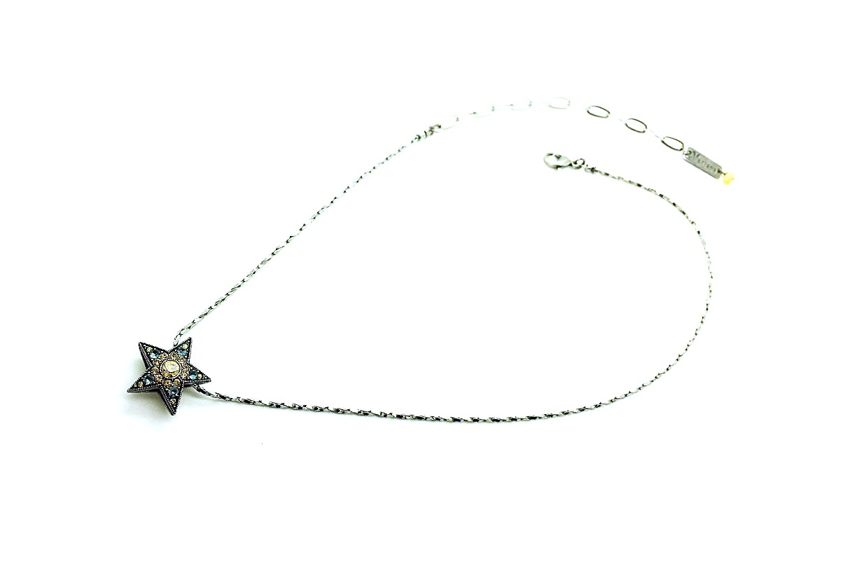 N-5106 216-3 SP (2) Mariana Pendant Necklace Swarovski Crystal Star Cocktail Hour Moondrops Coll. - Image 1