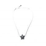 Mariana Pendant Necklace Star Shape Black & Clear Austrian Crystals Checkmate Gypsy Soul Coll.