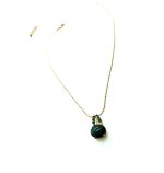 Mariana Pendant Necklace Green Quartz Mineral Dancing the Night Away Mediterranean Coll. - Image 2