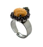 Ring By Mariana Nirvana Fantasy Coll. Adjustable Yellow Jasper - Image 5