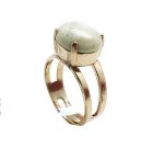 Ring By Mariana Woman Elegant Oval Shape Riverstone Mineral