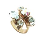 Ring By Mariana Woman Stylish Clear, Crystal AB and White Swarovski Crystals - Image 4