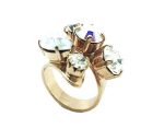 Ring By Mariana Woman Stylish Clear, Crystal AB and White Swarovski Crystals