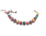Mariana Bracelet Aventurine, Turquoise & Austrian Flower Crystals Masai Africa Coll.