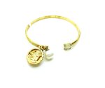 Bracelet By Mariana Woman Guardian Angel White Opal and Gray Swarovski Crystals - Image 2
