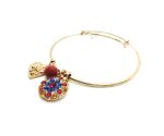 Bracelet By Mariana Woman Blue, Purple and Red Guardian Angel Swarovski Crystals - Image 2