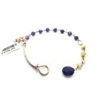 Bracelet By Mariana Woman Beautiful Yellow and Purple Swarovski Crystals