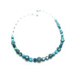 Necklace By Mariana Woman Beautiful Turquoise and Caribbean Blue Swarovski Crystals - Image 2