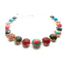 Mariana Necklace Shell and Opalite Mineral & Swarovski Crystals My Treasures Coll. - Image 3