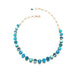 Mariana Necklace Turquoise and Blue Oval Crystals Zambezi Africa Coll.