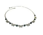 Necklace By Mariana Woman Beautiful Brass Butterflies Shape Hematite Swarovski Crystals - Image 2
