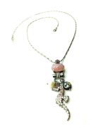 Necklace Pendant By Mariana Seahorse Rose Quartz Swarovski Crystals