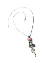 Necklace Pendant By Mariana Seahorse Rose Quartz Swarovski Crystals - Image 3