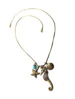 Mariana Seahorse Pendant Levender, Purple & Turquoise Swarovski Crystals St Lucia Caribbean Life Coll. - Image 3