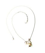 Pendant Necklace By Mariana Woman Bell White Pearl and White Swarovski Crystals - Image 3