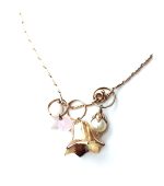 Pendant Necklace By Mariana Woman Bell White Pearl and White Swarovski Crystals - Image 2