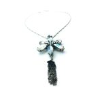 Mariana Necklace Pendant Flower Shape Clear Swarovski Crystals On A Clear Day Inspiration Coll. - Image 3