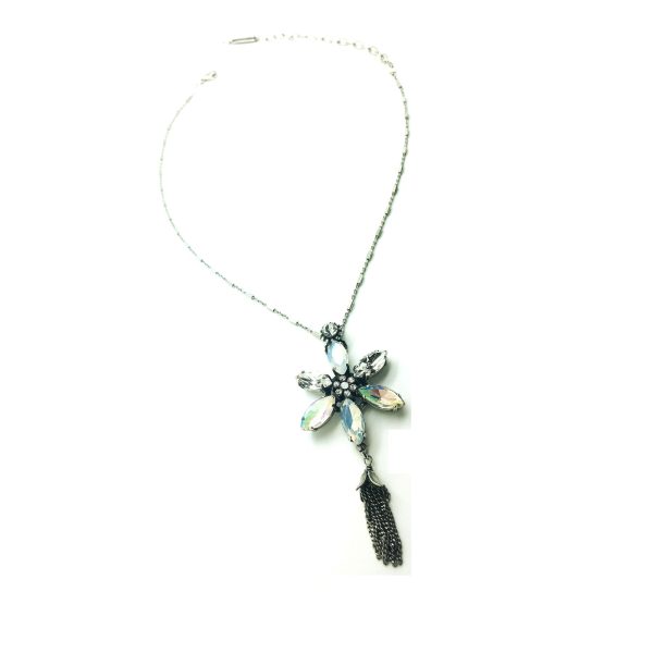 Mariana Necklace Pendant Flower Shape Clear Swarovski Crystals On A Clear Day Inspiration Coll.