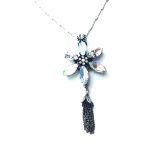 Mariana Necklace Pendant Flower Shape Clear Swarovski Crystals On A Clear Day Inspiration Coll. - Image 2