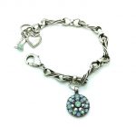 Mariana Bracelet Guardian Angel Light Blue Swarovski Crystal Daiquiri Cocktail Hour Coll.